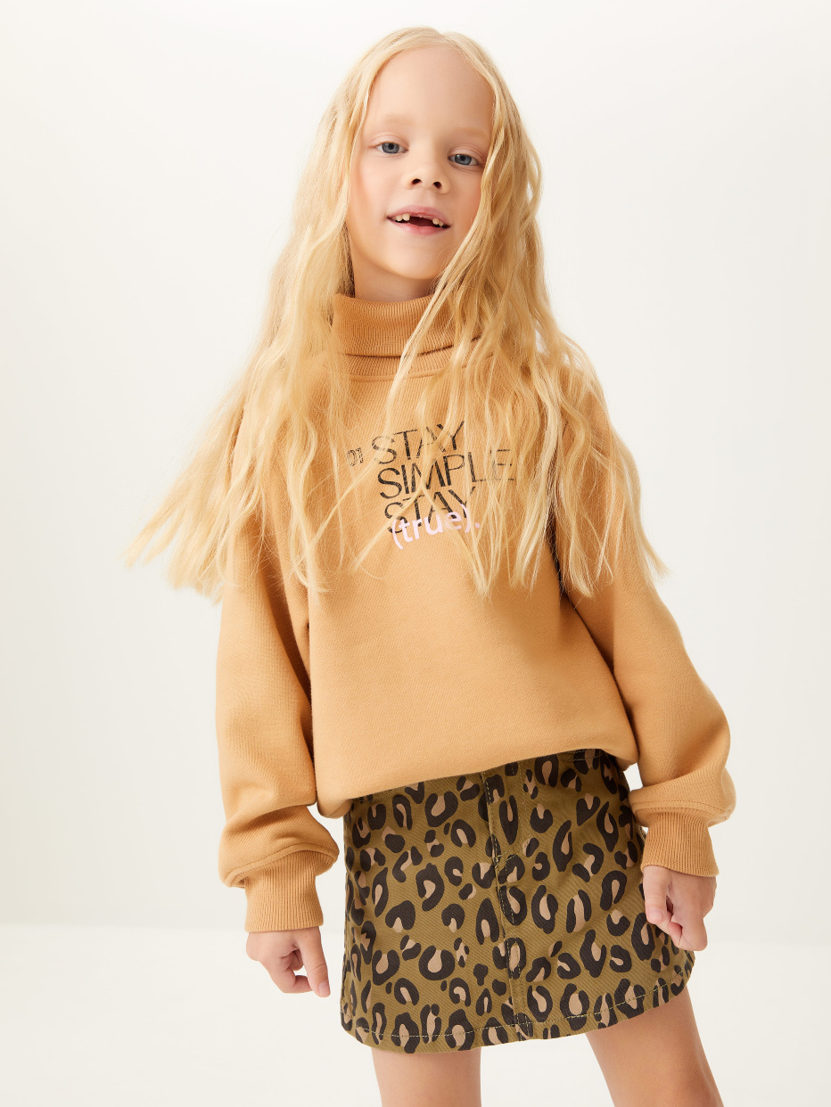 Леопардовая юбка для девочек, фото - 1