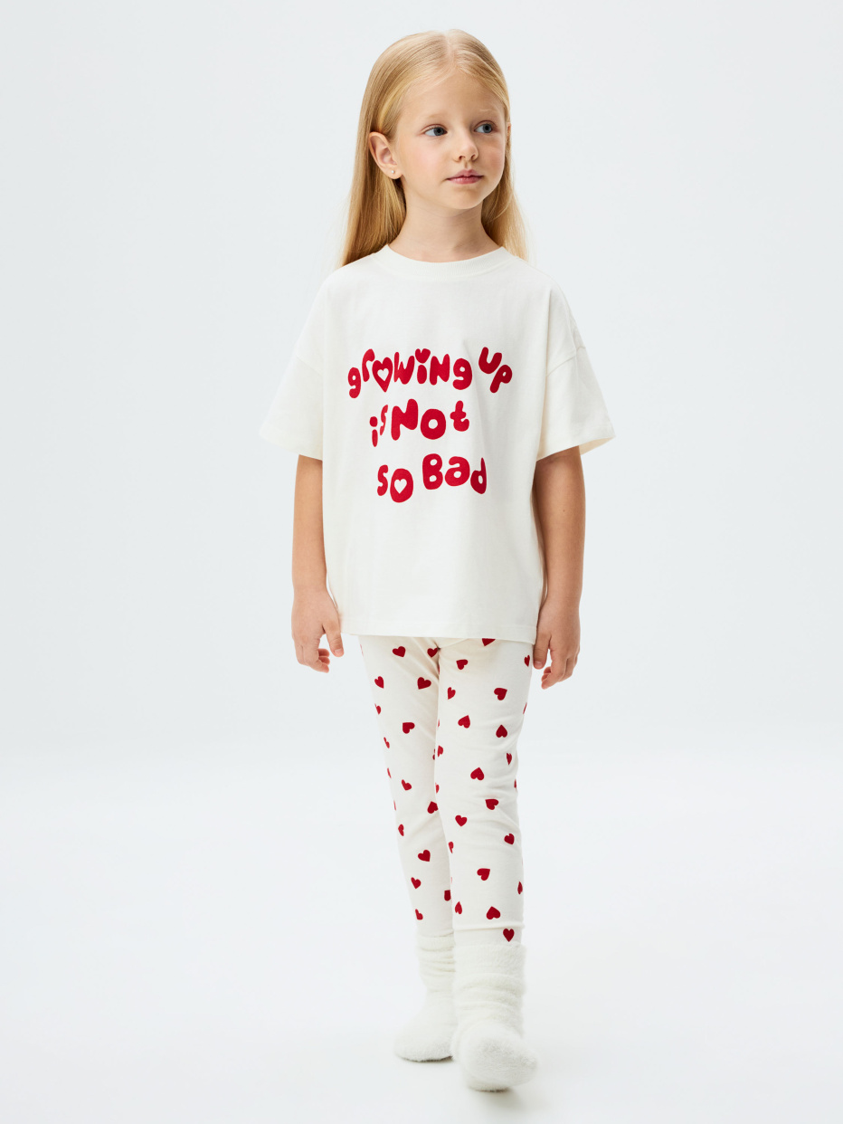 Пижама с ярким принтом для девочек, фото - 1