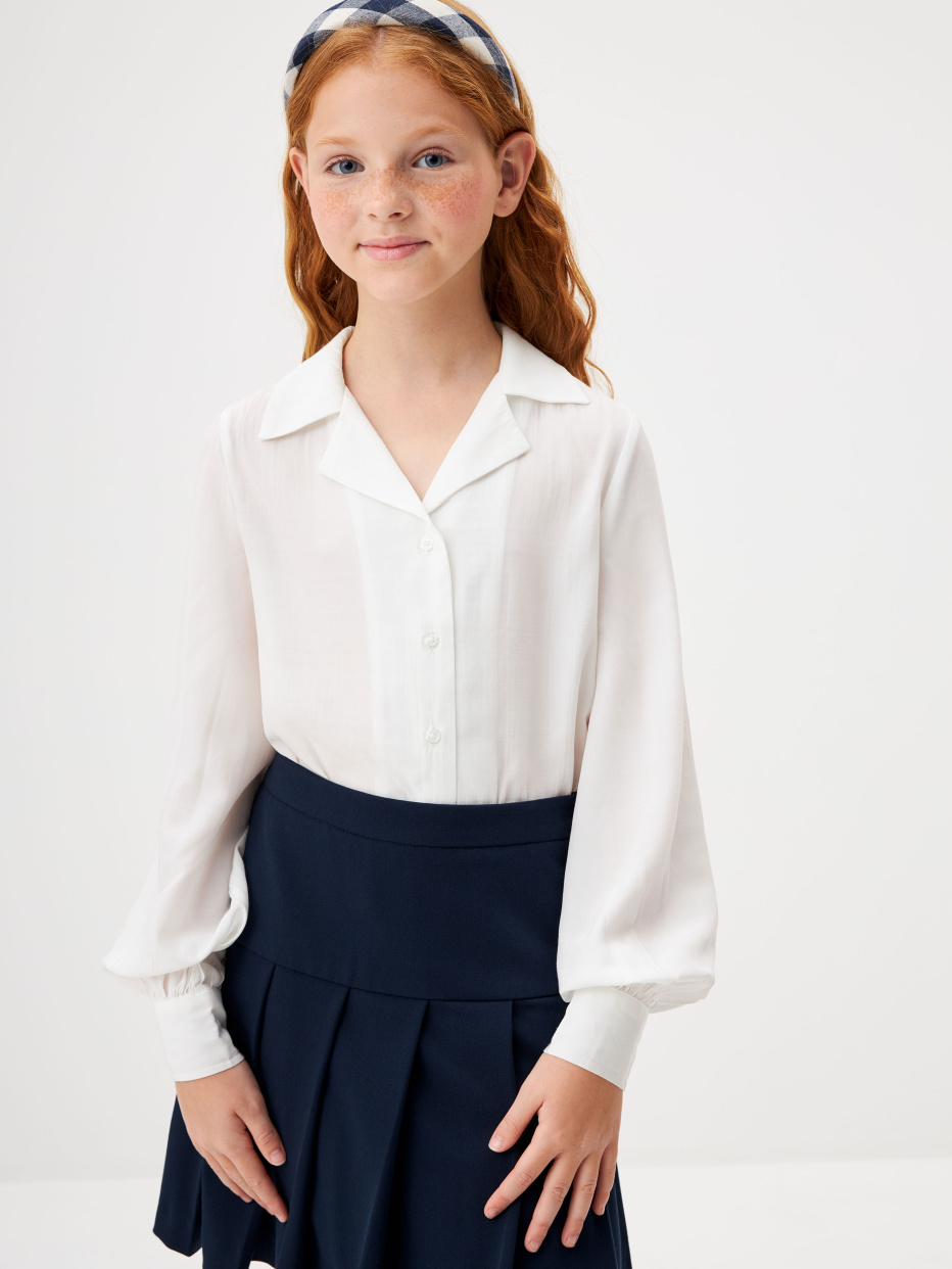 Блузка с английским воротником для девочек, фото - 1