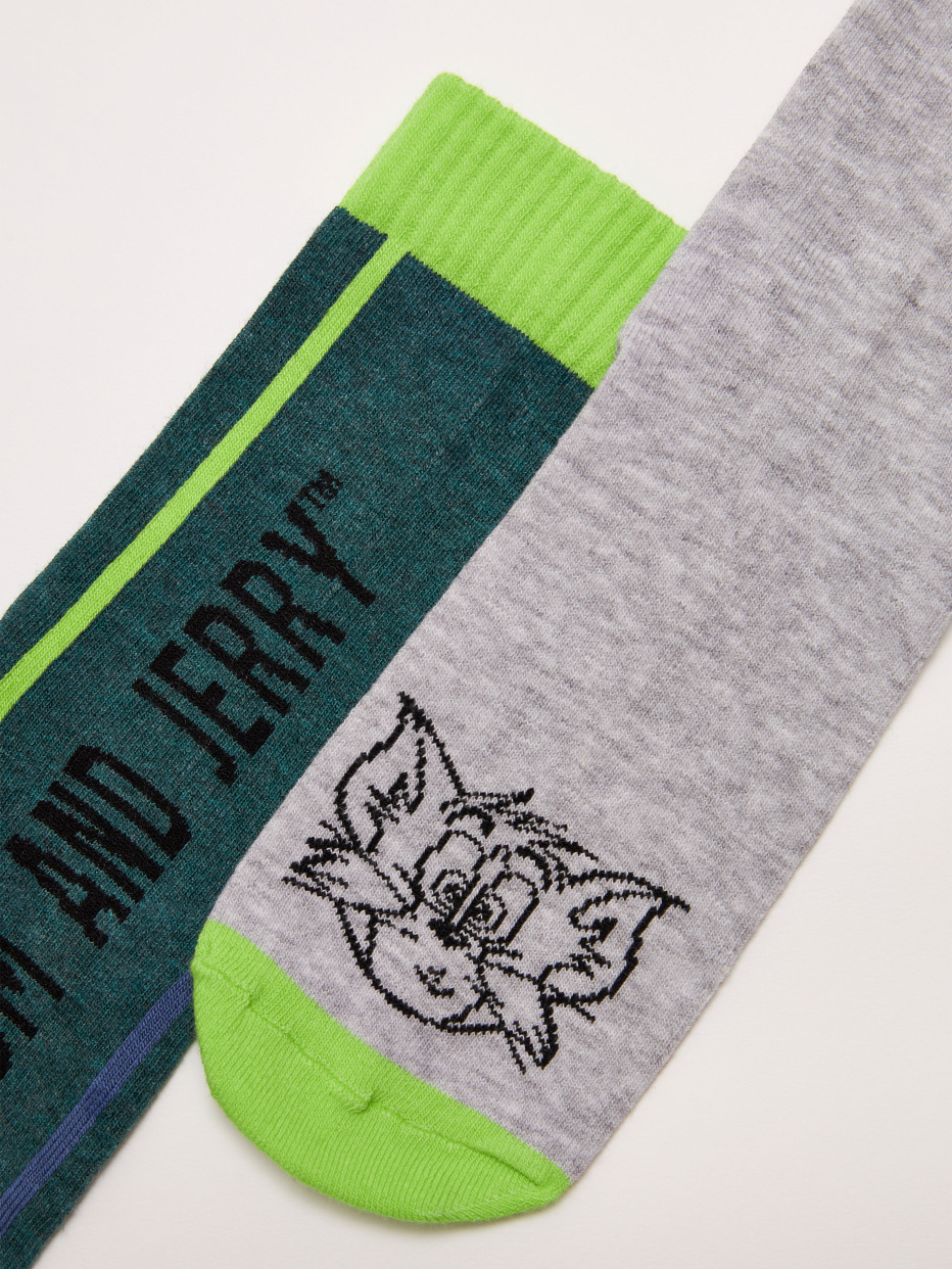 Набор из 2 пар носков с принтом Tom and Jerry для мальчиков, фото - 3