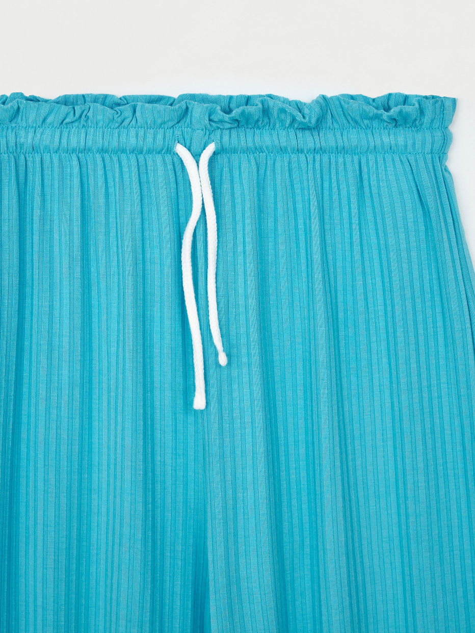 Трикотажные брюки с разрезами для девочек, фото - 5
