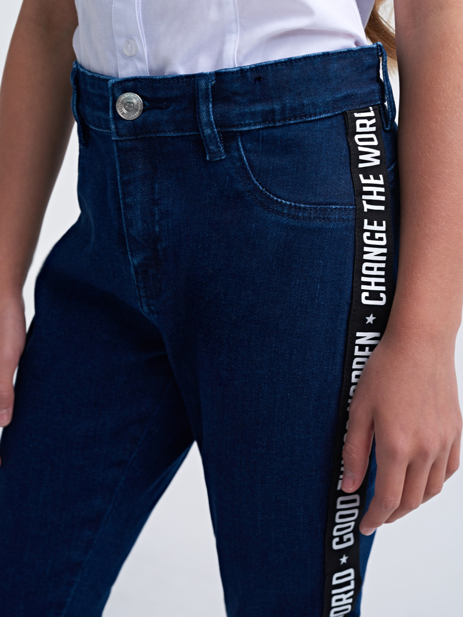 Брюки джинсовые для девочек, фото - 3