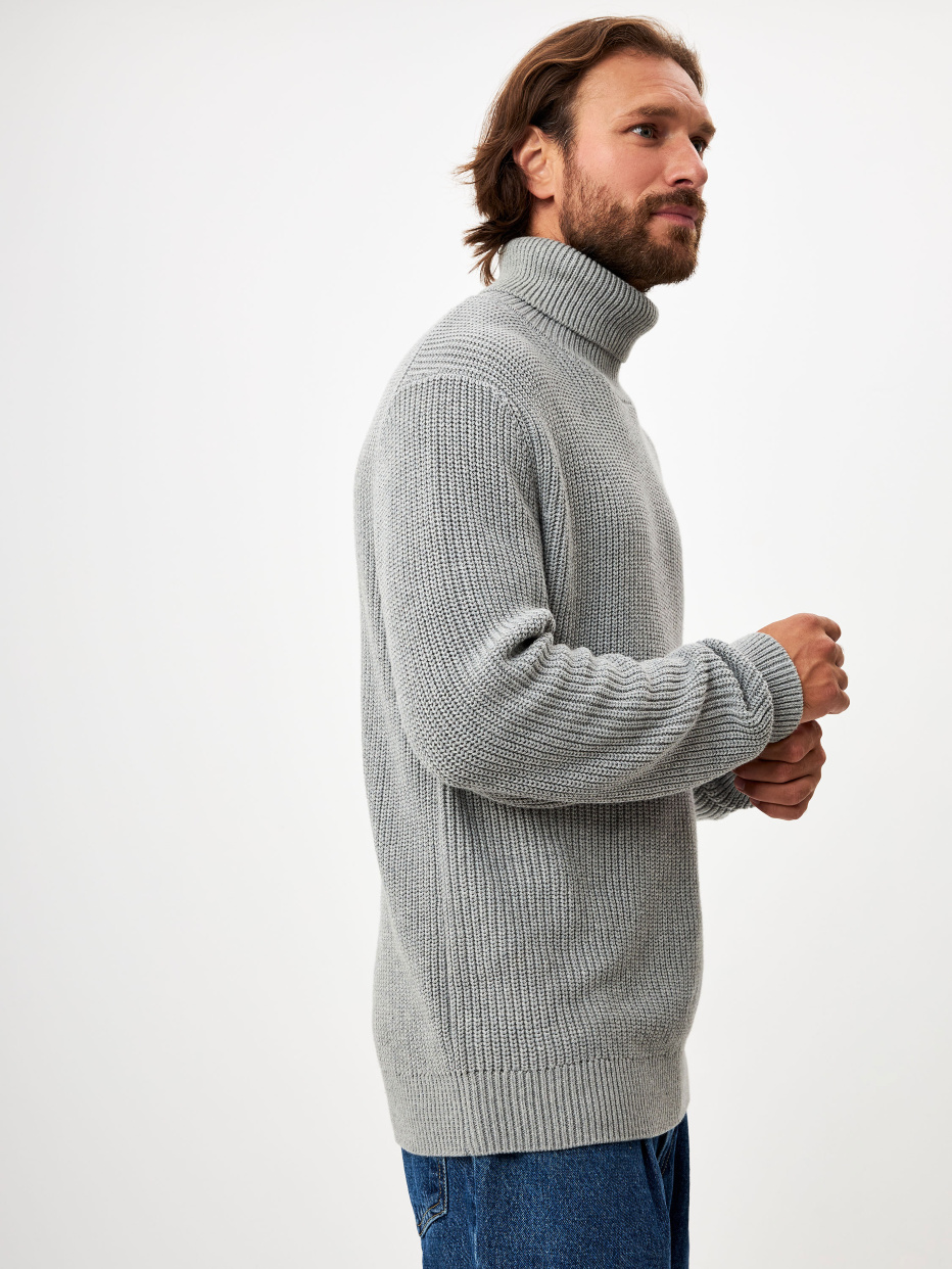 Базовый свитер с воротником, фото - 5