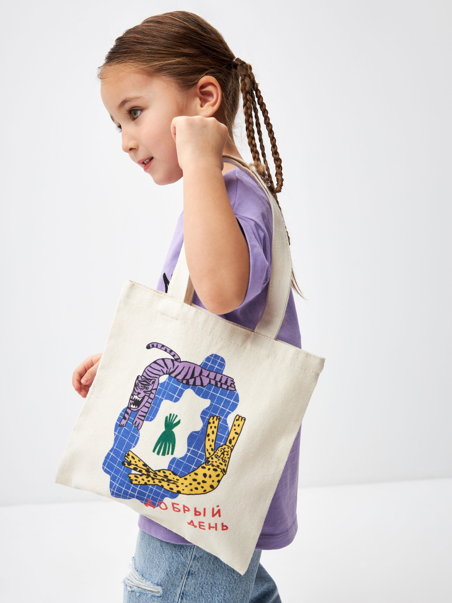 Детская сумка-шоппер с принтом sela x Маша Сомик , фото - 1