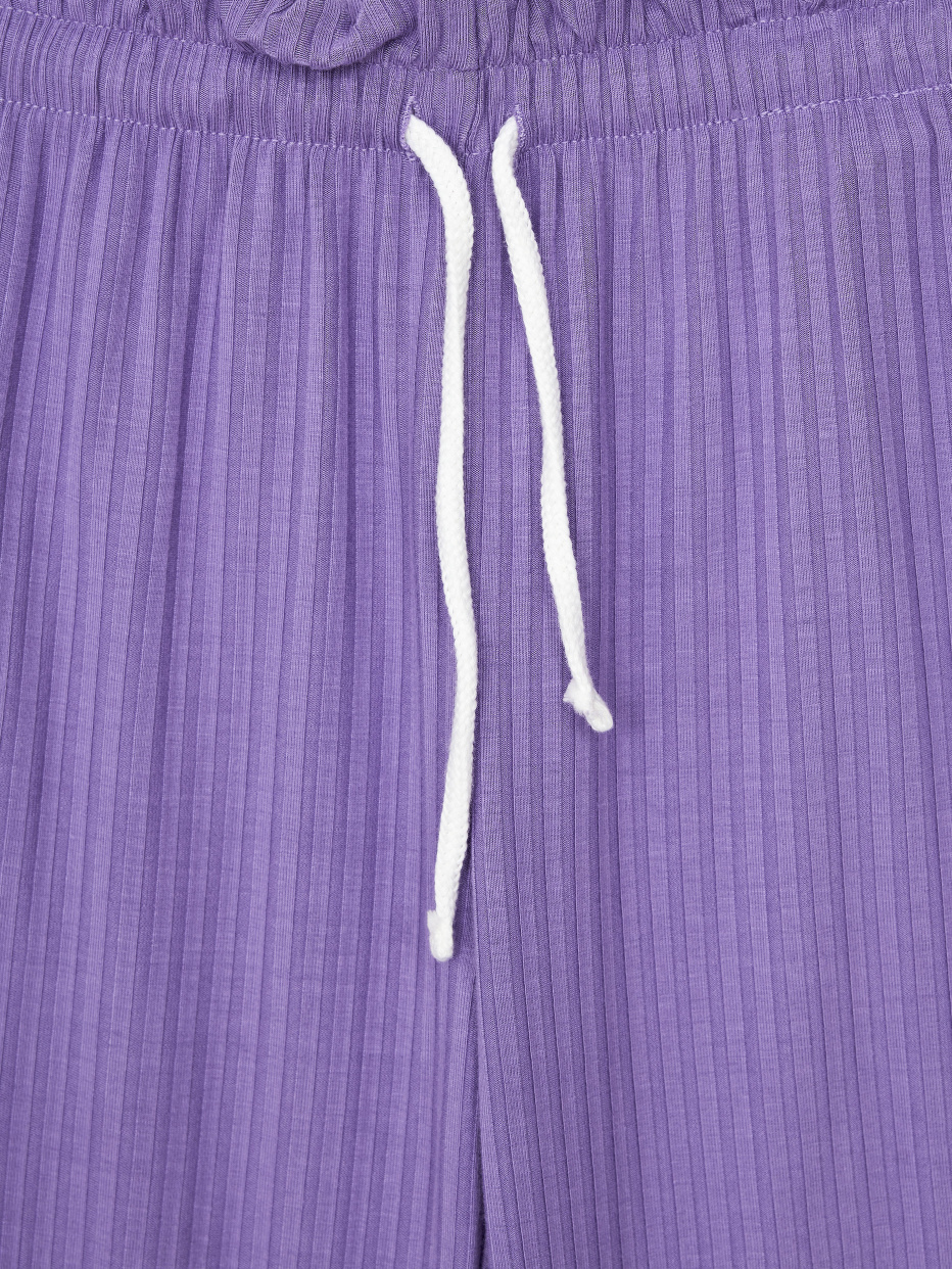 Трикотажные брюки с разрезами для девочек, фото - 5