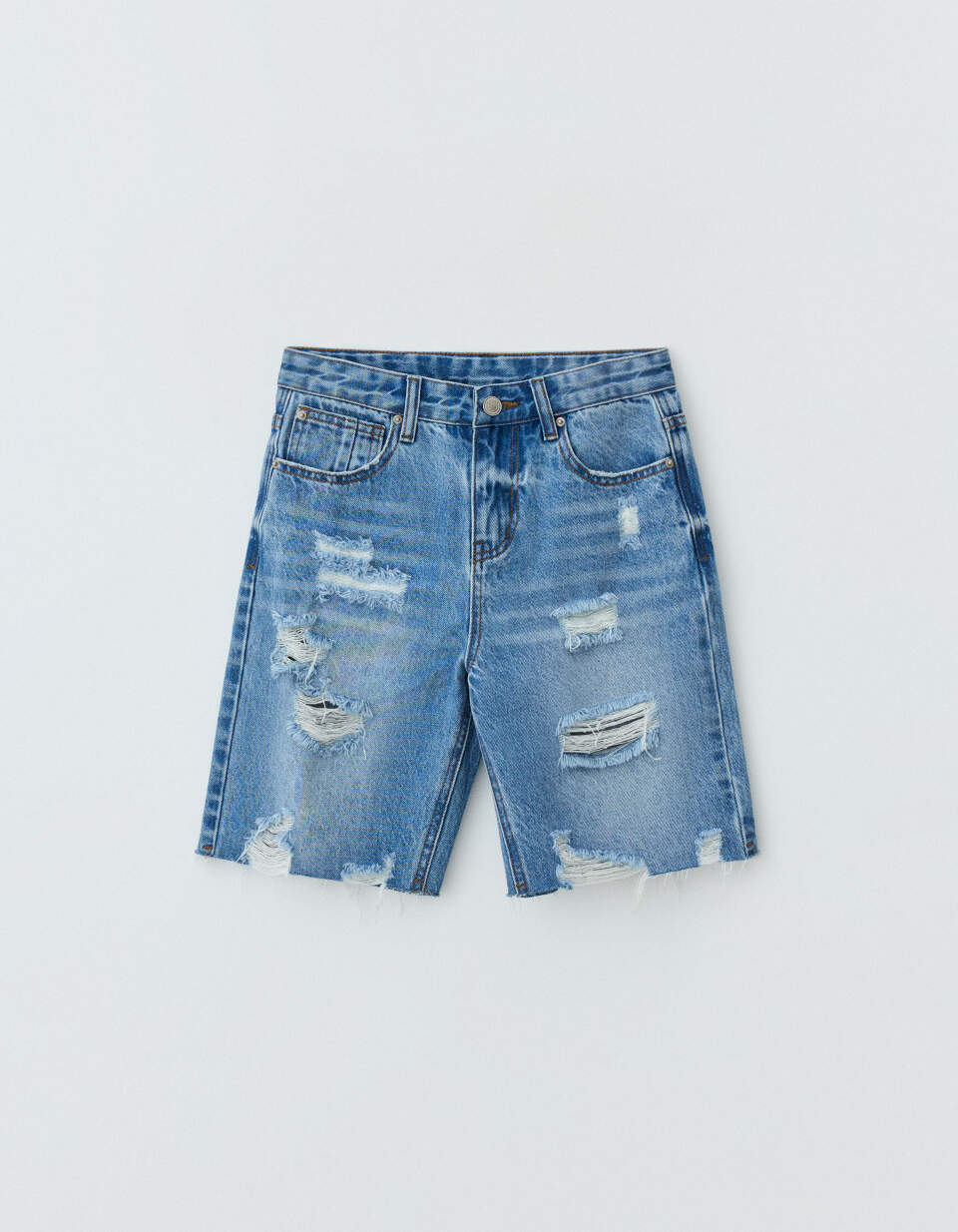 Рваные джинсовые шорты для мальчиков