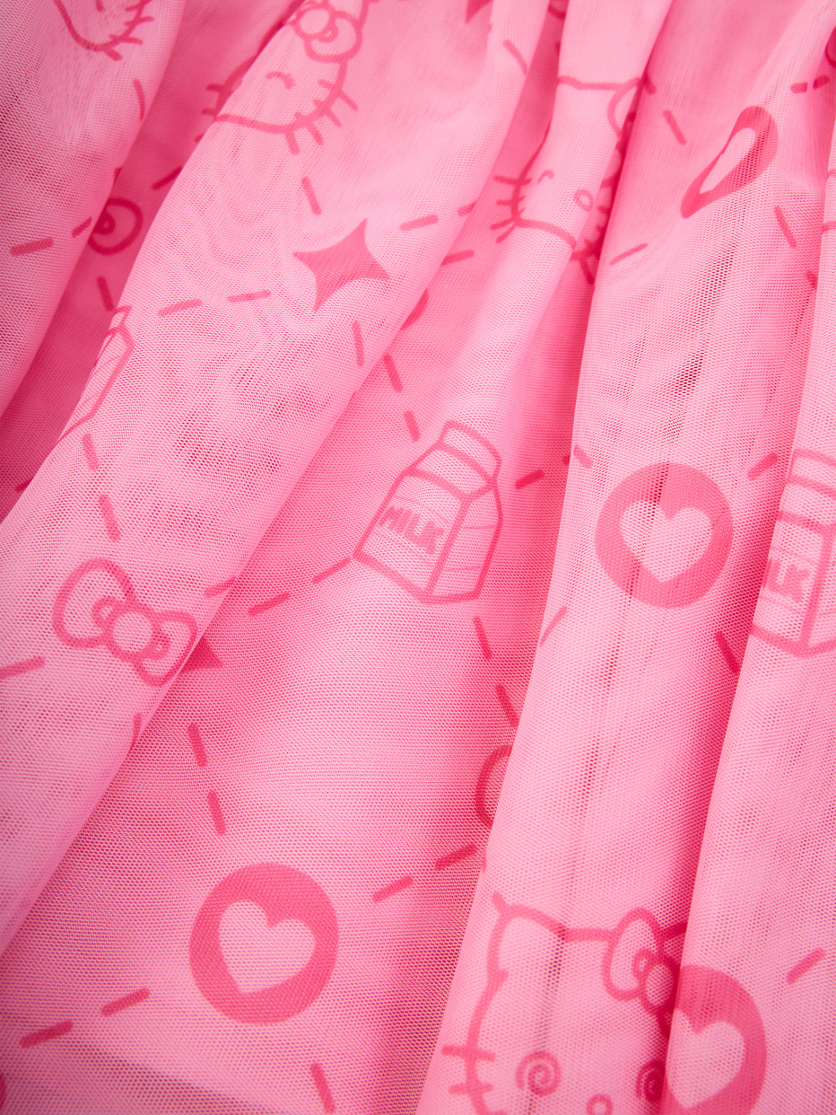 Платье Hello Kitty с юбкой из сетки для девочек, фото - 6