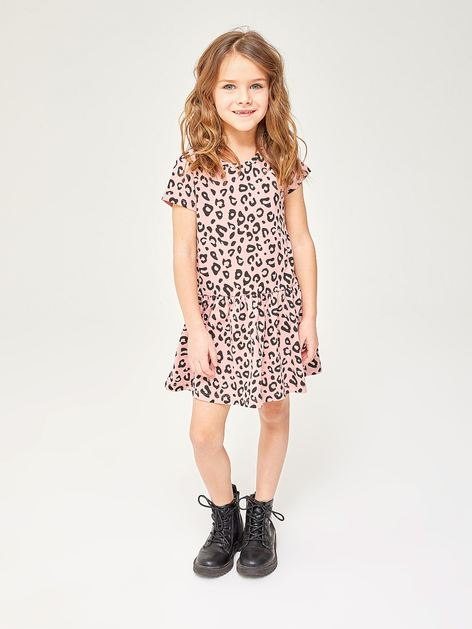 платье для девочек с леопардовым принтом, фото - 1