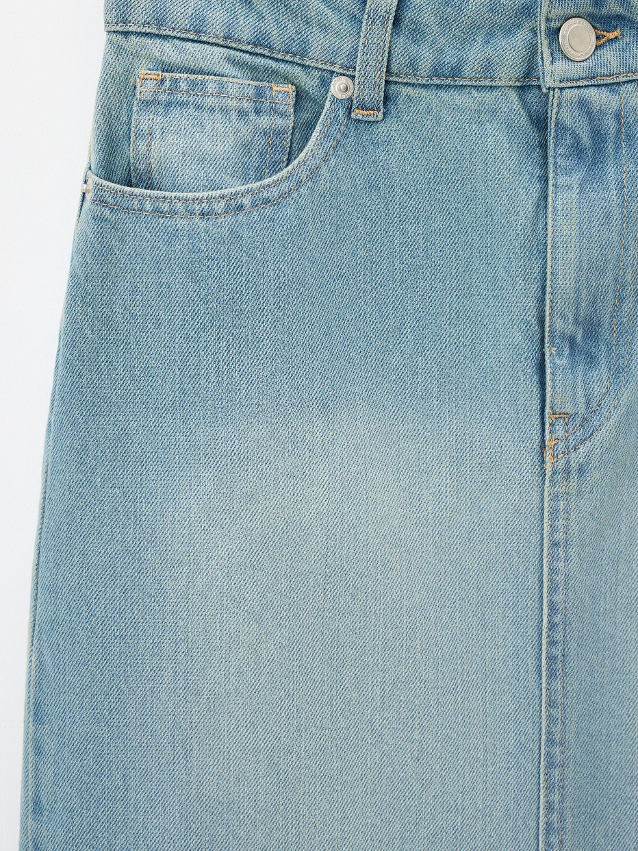 Джинсовая юбка с разрезами, фото - 8