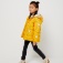 Стеганая куртка с сумкой для девочек, цвет желтый
