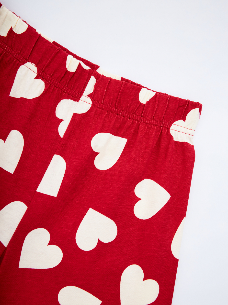Трикотажная пижама с принтом для девочек, фото - 13