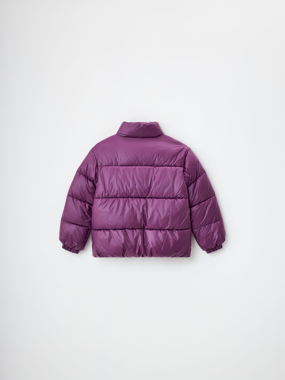 Дутая куртка с воротником из коллекции Kamchatka для девочек, фото - 3