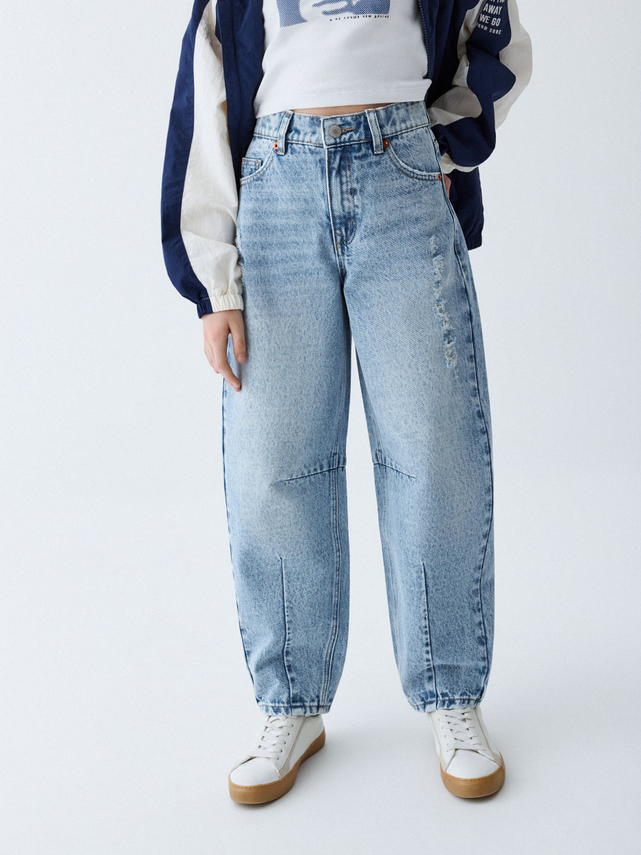 Винтажные джинсы Slouchy для девочек, фото - 1