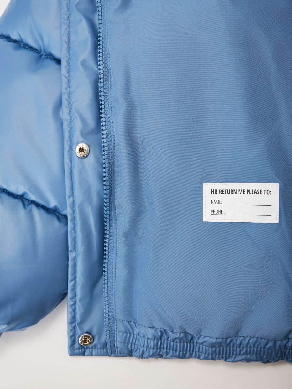 Дутая куртка с воротником из коллекции Kamchatka для девочек, фото - 4