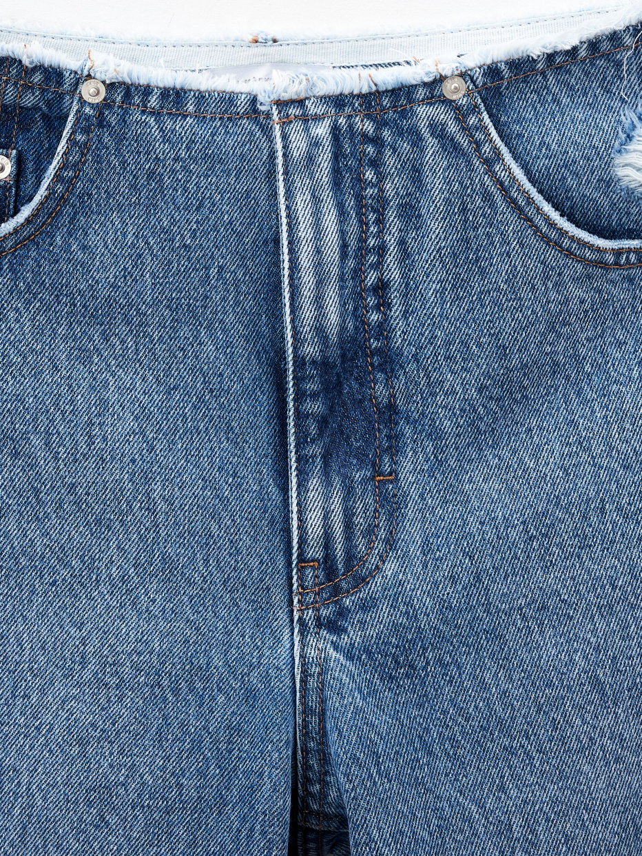 Широкие джинсы без пояса, фото - 10