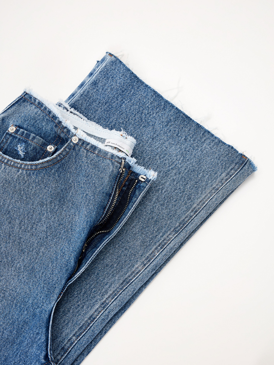 Широкие джинсы без пояса, фото - 11