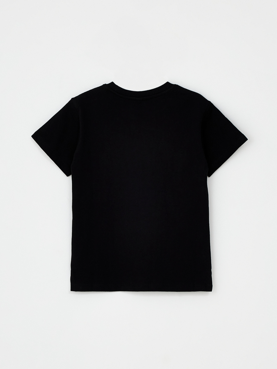 Черная футболка с принтом Batman для мальчиков, фото - 5