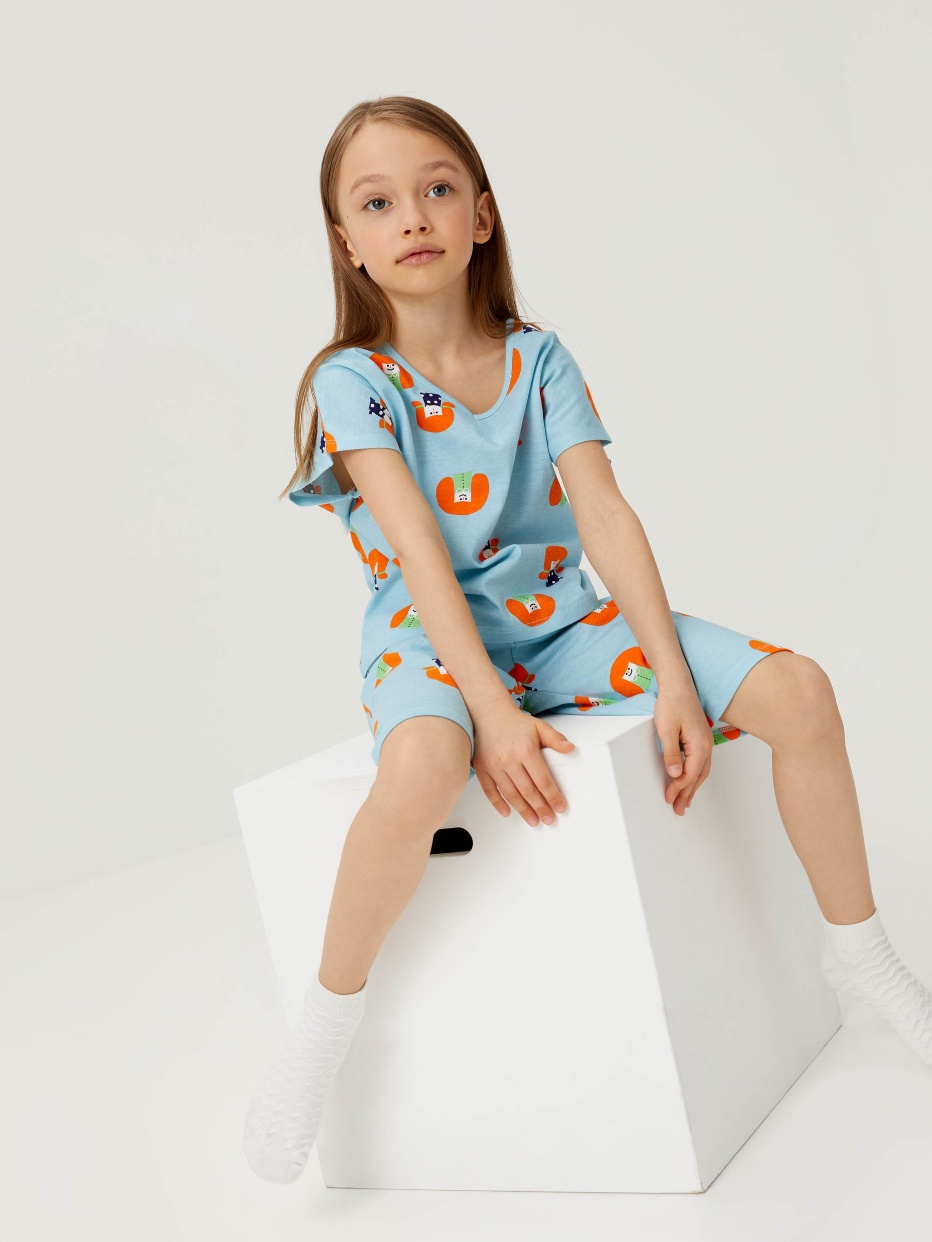 Трикотажная пижама для девочек, фото - 8
