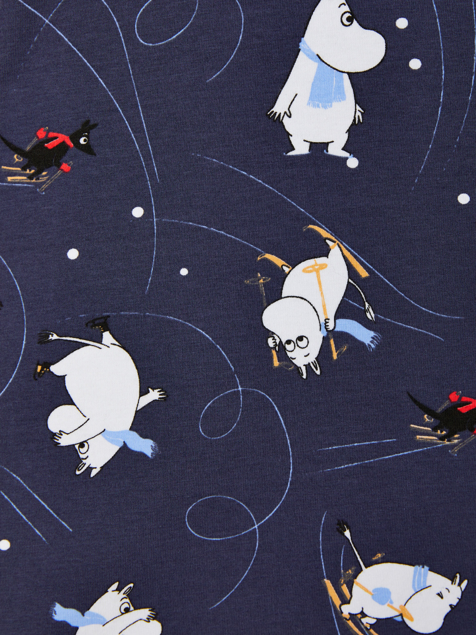 Трикотажная пижама с принтом Moomin Муми Тролль для девочек, фото - 4
