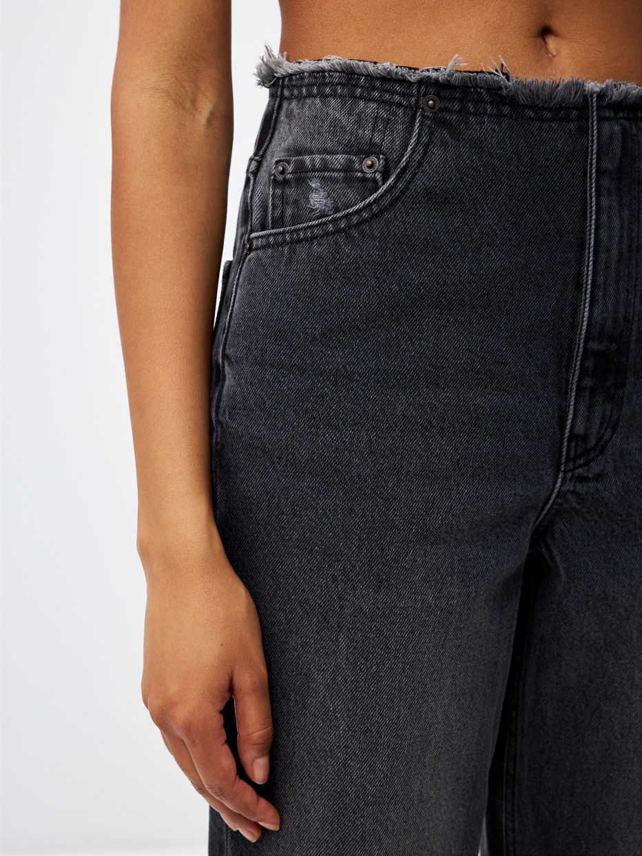 Широкие джинсы без пояса, фото - 7
