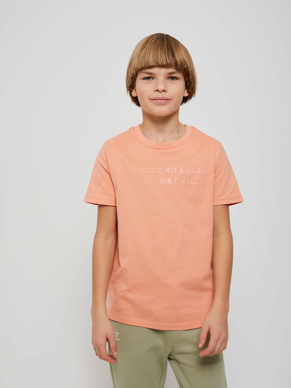 Трикотажная футболка с принтом для мальчиков, фото - 2
