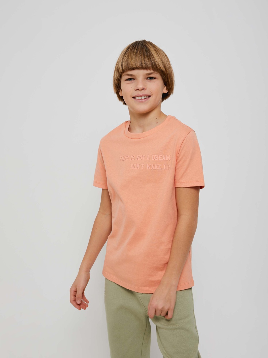 Трикотажная футболка с принтом для мальчиков, фото - 5