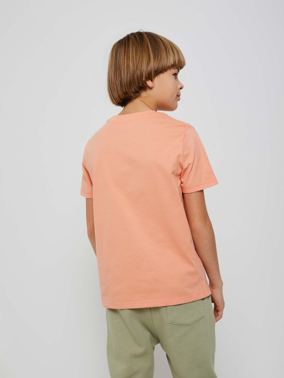 Трикотажная футболка с принтом для мальчиков, фото - 6