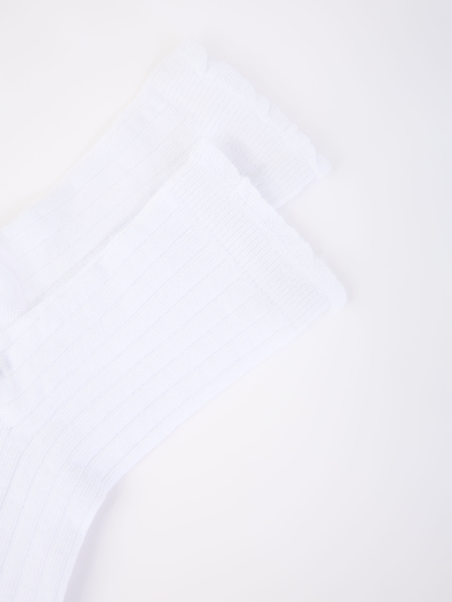Набор из 3 пар белых носков для девочек, фото - 2