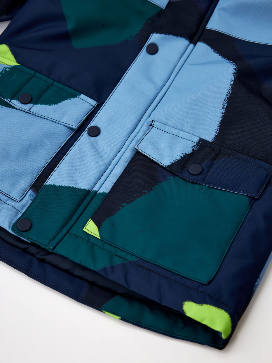Куртка из технологичной мембраны с лямками для мальчика, фото - 2