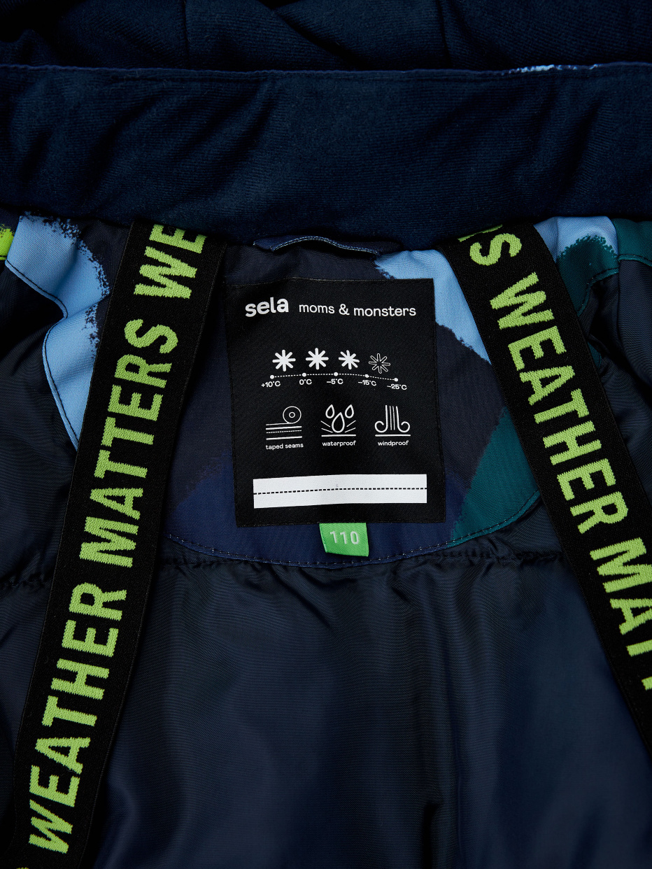 Куртка из технологичной мембраны с лямками для мальчика, фото - 6