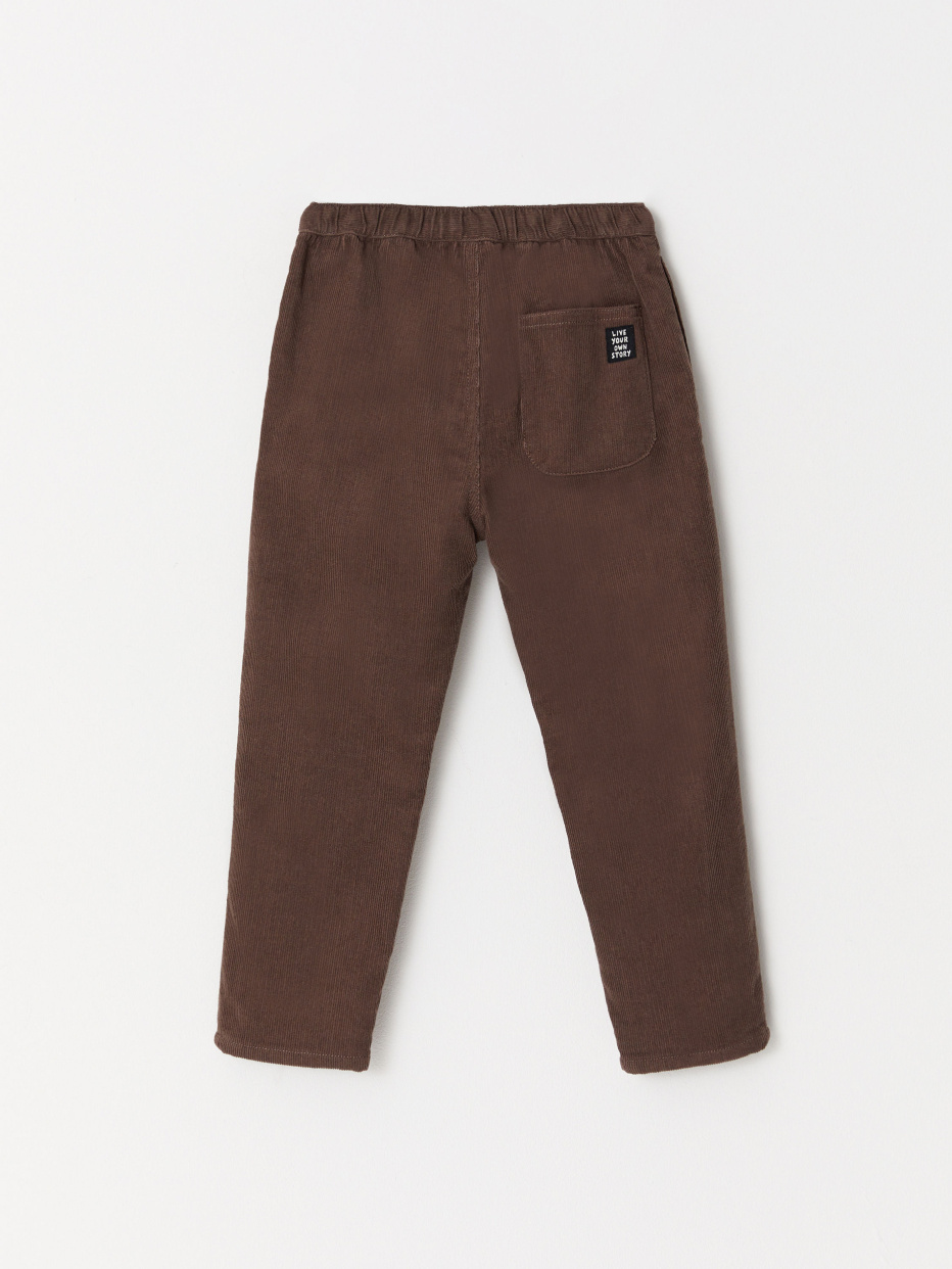 Вельветовые брюки на подкладке для мальчиков, фото - 4