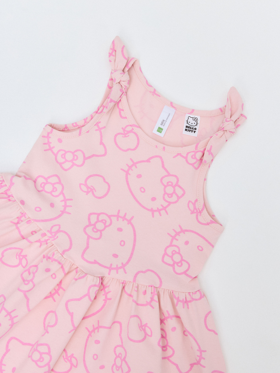 Платье с принтом Hello Kitty для девочек, фото - 6