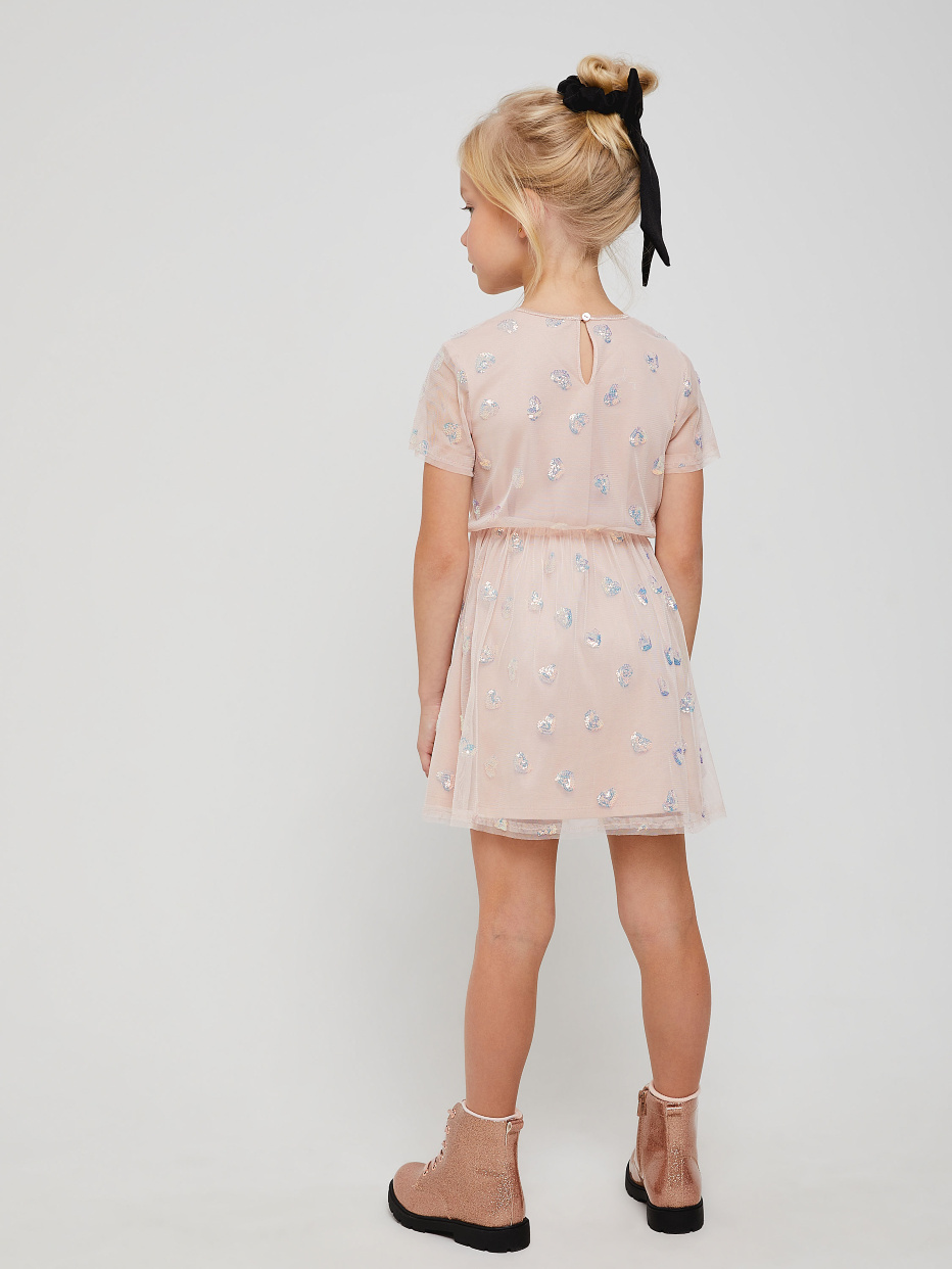 Платье с аппликацией из пайеток для девочек, фото - 7
