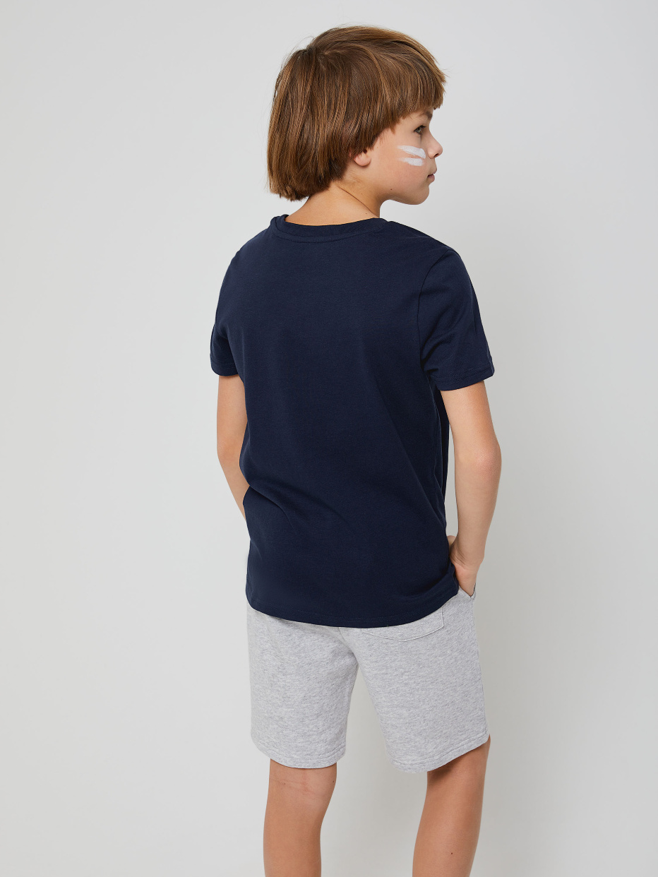Трикотажная футболка с принтом для мальчиков, фото - 5