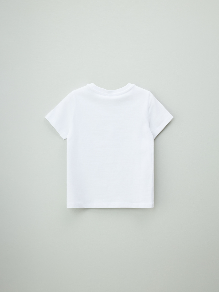 Базовая белая футболка детская, фото - 2