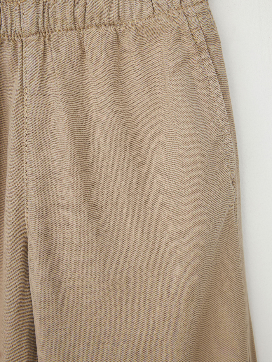 Широкие брюки из смесового льна для девочек, фото - 5
