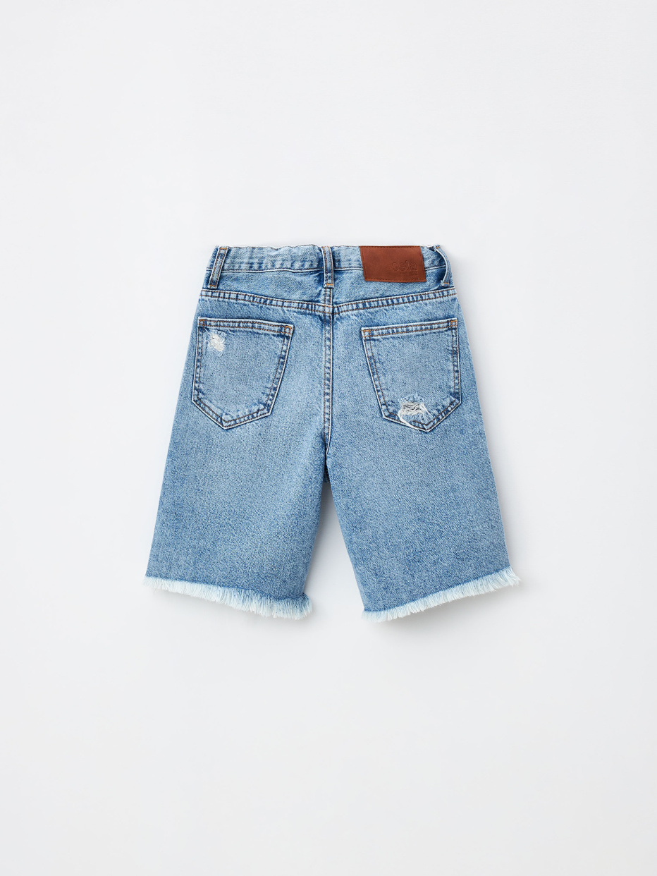 Рваные джинсовые шорты для мальчиков, фото - 3