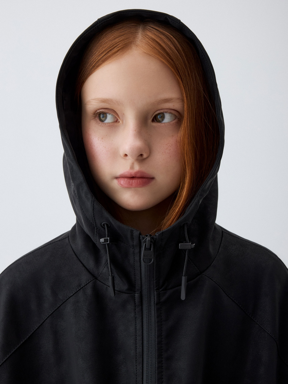 Куртка с замшевым эффектом для девочек, фото - 3