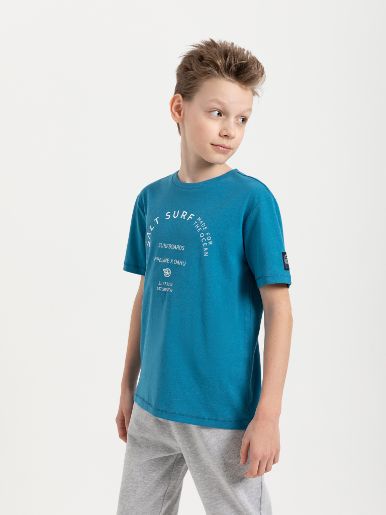 Футболка для мальчиков цвет: синий, артикул: 08040702170 ...