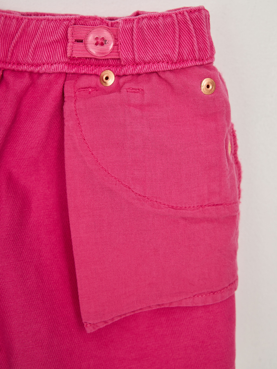 Джинсовые шорты на резинке для девочек, фото - 6