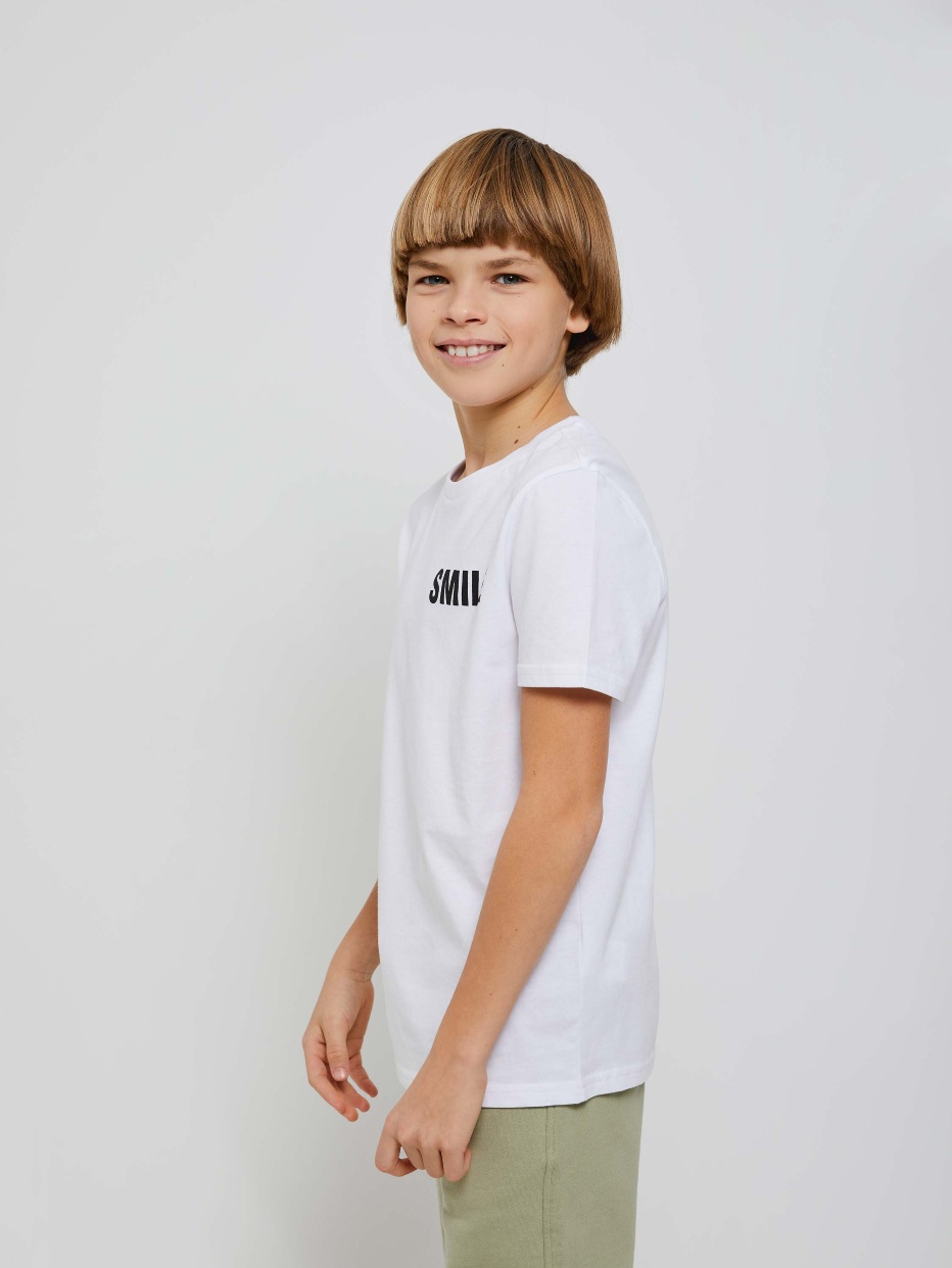 Трикотажная футболка с принтом для мальчиков, фото - 4