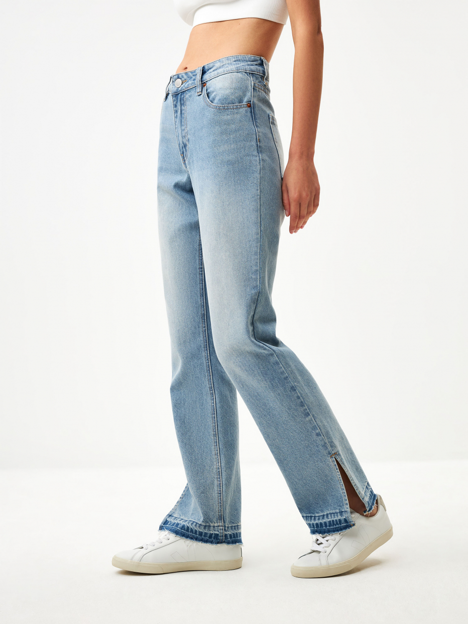 Прямые джинсы с разрезами, фото - 4