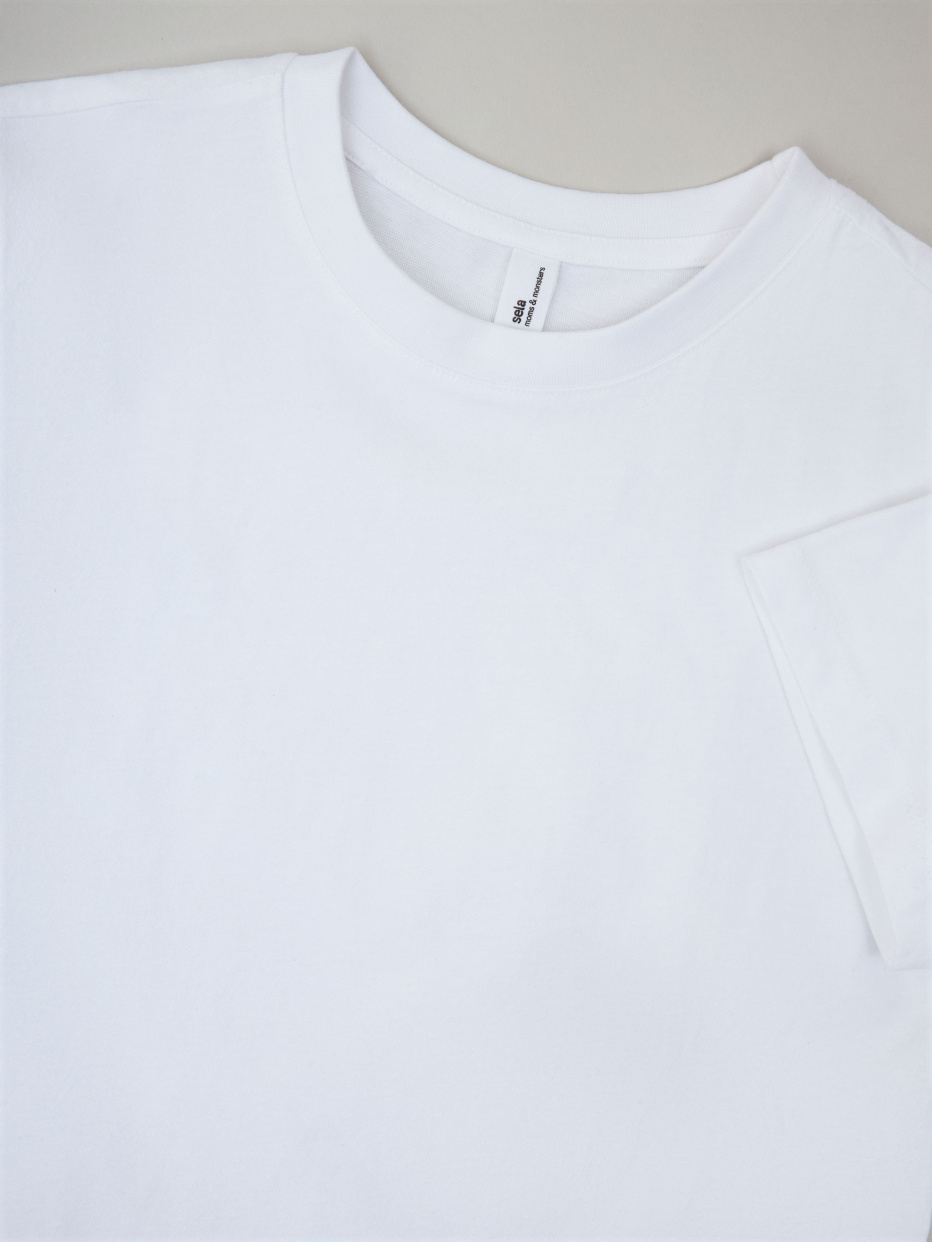 Базовая белая футболка детская, фото - 3