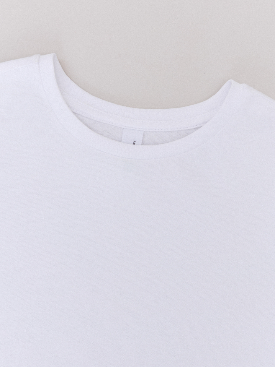 Базовая белая футболка детская, фото - 3