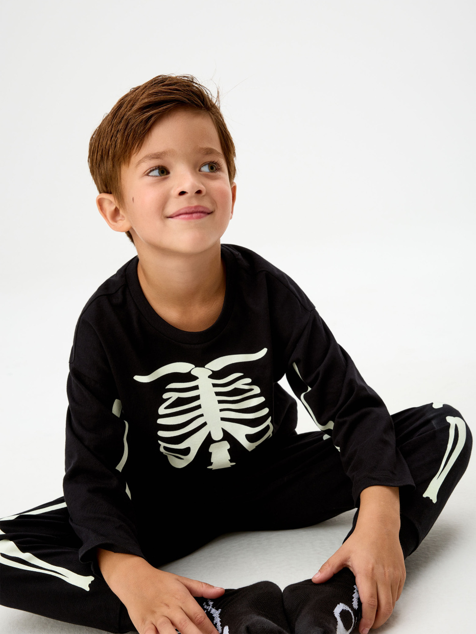 Пижама с принтом Halloween для мальчиков, фото - 3