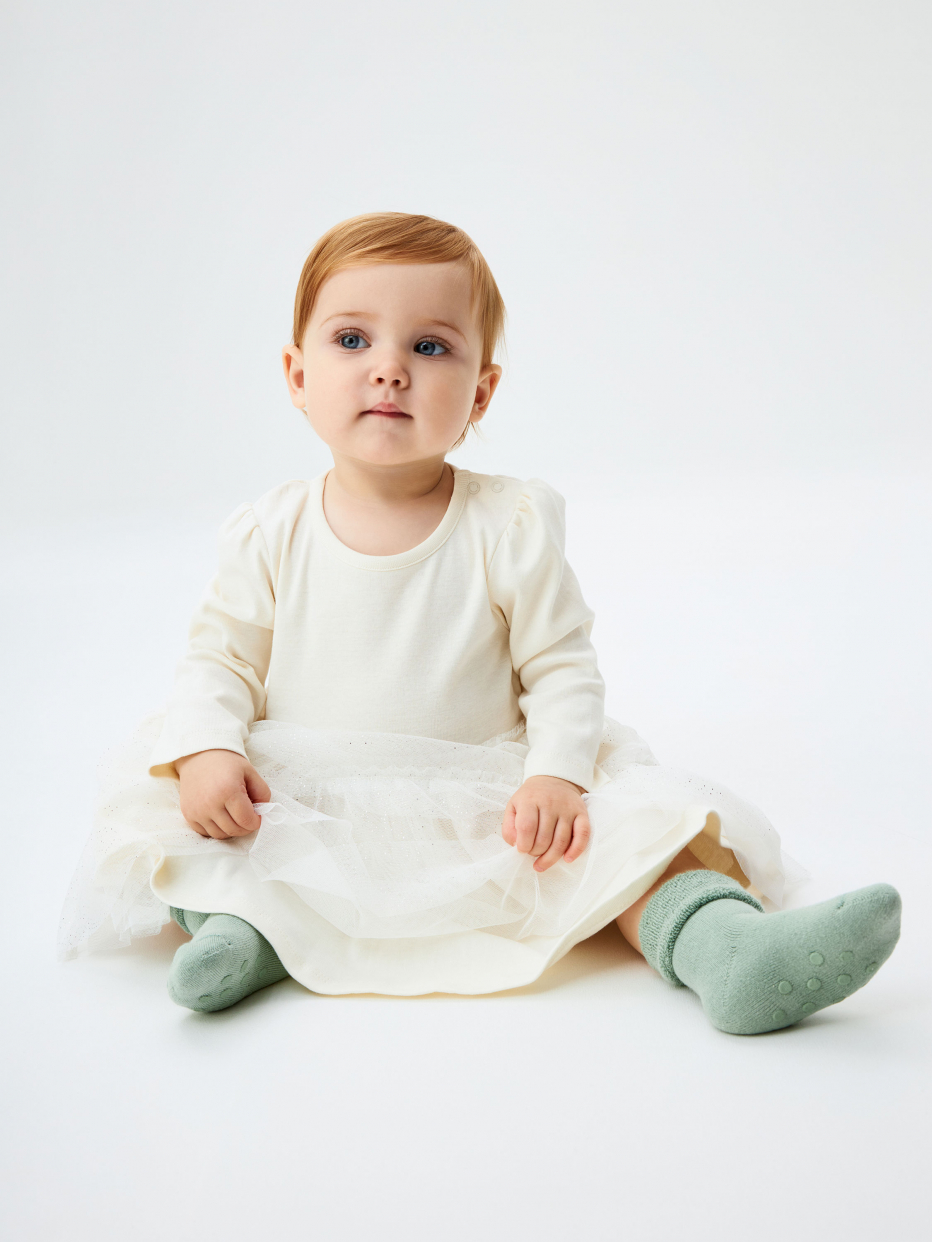 Платье с юбкой из сетки для малышей, фото - 4