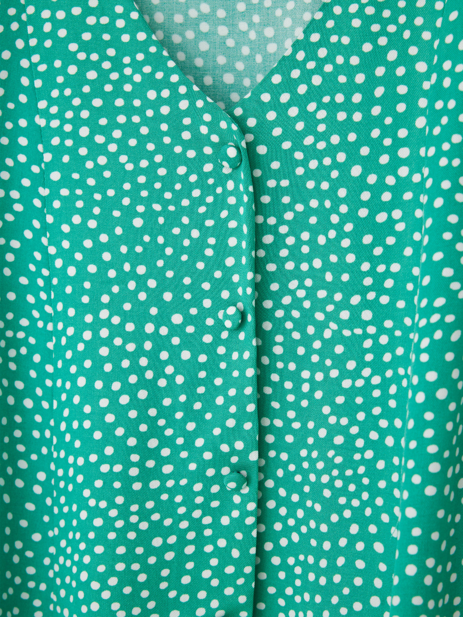 Вискозное платье в горошек для девочек, фото - 3