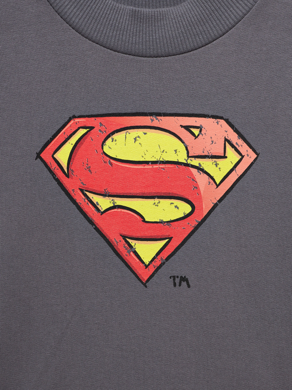 Свитшот с принтом Superman для мальчиков, фото - 3