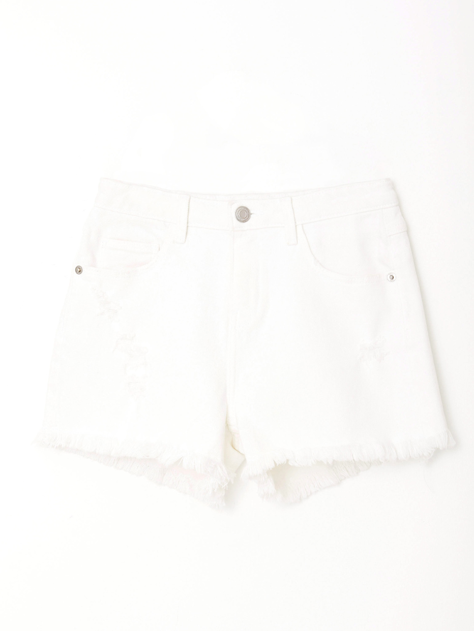 Джинсовые шорты с необработанными краями для девочек, фото - 2