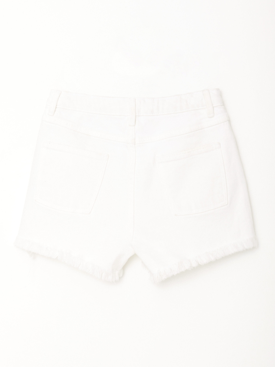 Джинсовые шорты с необработанными краями для девочек, фото - 4